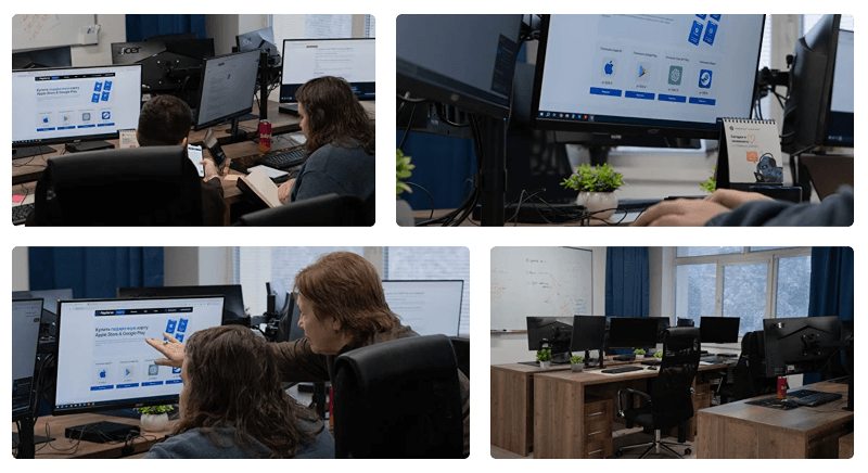 Офис PayClarus — команда за работой