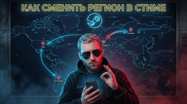 Смена региона Steam